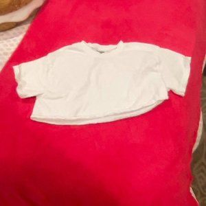 White crop top